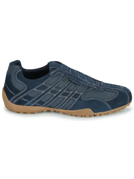 Pantofi Geox cu model piele de șarpe albastru