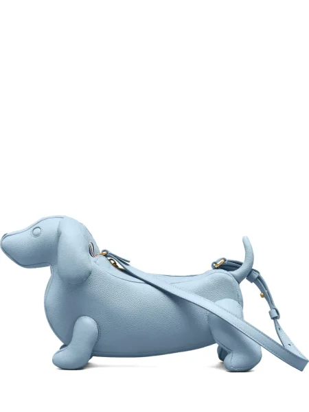 Geantă tip baghetă Thom Browne albastru