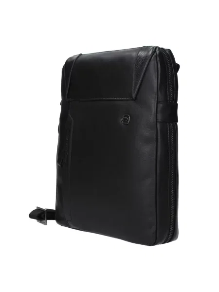Torba crossbody Piquadro skórzana czarna