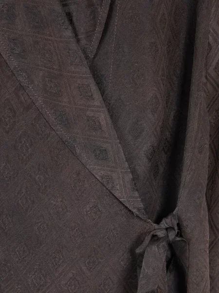 Kurtka Uma Wang z nadrukiem kopertowa brązowa