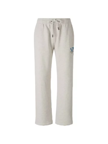 Pantaloni Off-white cu imagine alergare alb