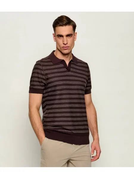 Tricou polo Boss Black negru