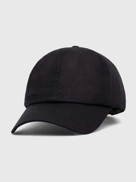 Однотонная кепка Barbour синяя