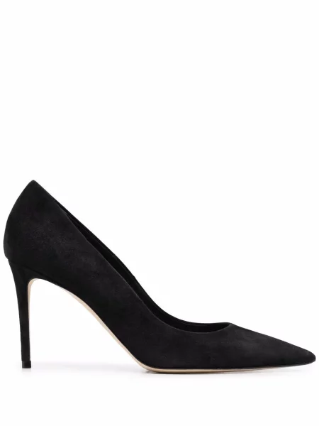 Pantofi cu toc Scarosso din piele de căprioară negru