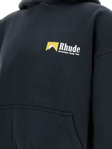 Hanorac cu glugă Rhude cu glugă negru