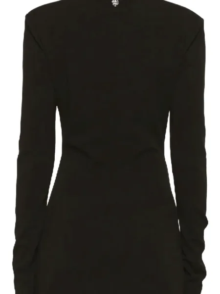 Rochie mini Aniye By cu decolteu în V de costum negru
