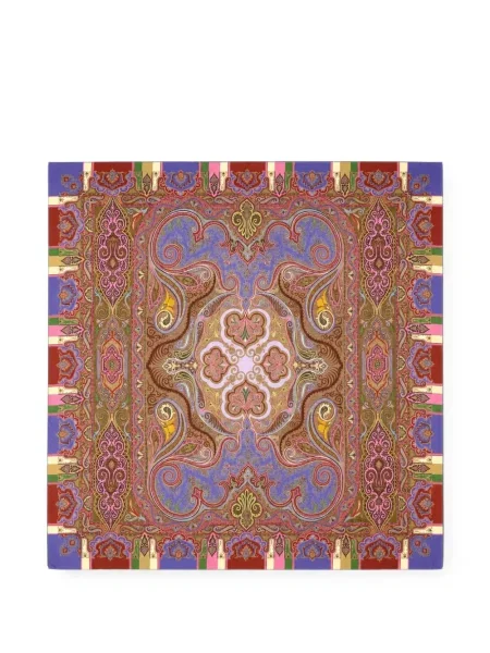 Fular Etro cu imagine cu model paisley violet