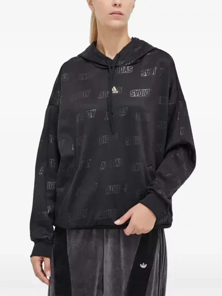 Ριγέ τρέξιμο μπλούζα Adidas από διχτυωτό κόκκινο