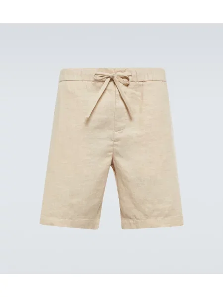 Lanene kratke hlače Frescobol Carioca bež