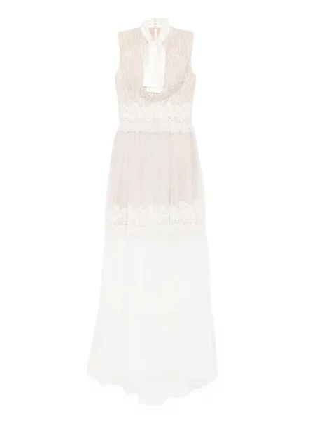 Maksi sukienka maxi Saiid Kobeisy koronkowa garniturowa