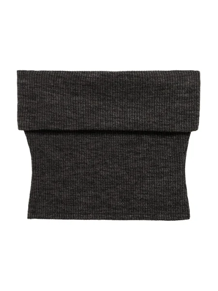 MANGO Top brodat NECA Ă®nchis gri