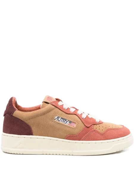 Sneakerși Autry din piele de căprioară maro