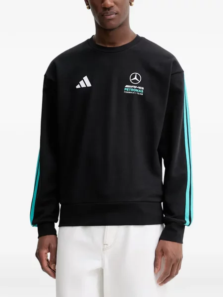 Csíkos tornaterem rövidnadrág Adidas nyomtatás kék