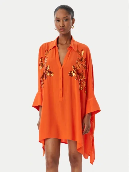 LOLA CASADEMUNT Srajčna obleka Oversize oranžna