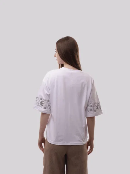 Футболка STREAM віскоза/поліестер білий