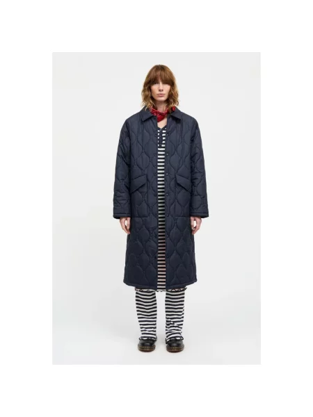 Pikowana kurtka Mads Norgaard niebieska