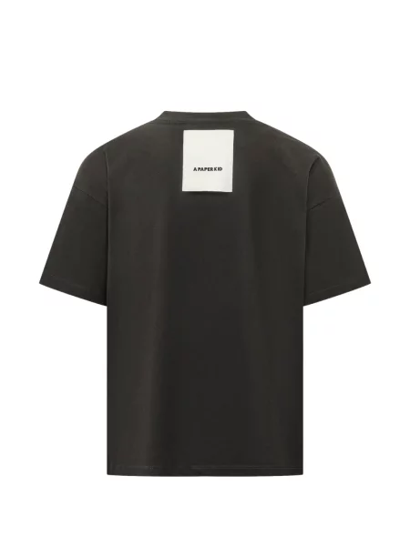 Tricou A Paper Kid din jerseu cu autograf negru