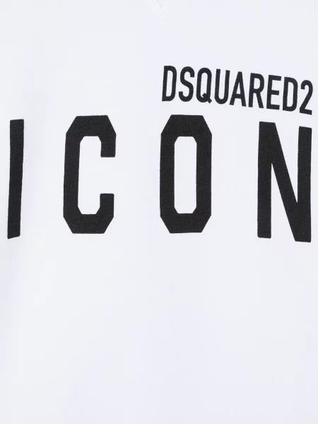 Bluza z kapturem dziecięca Dsquared2 biała
