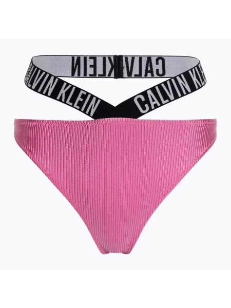 Calvin Klein Горнище на бикини High Leg Cheeky bold pink розово