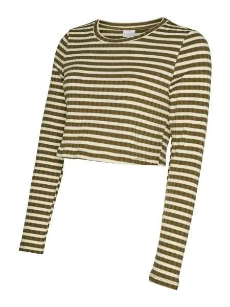 MAMALICIOUS Majica MLELOISE maslinasta / vuneno bijela