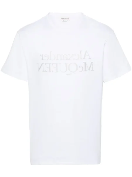 Tričko Alexander Mcqueen s potiskem bílé