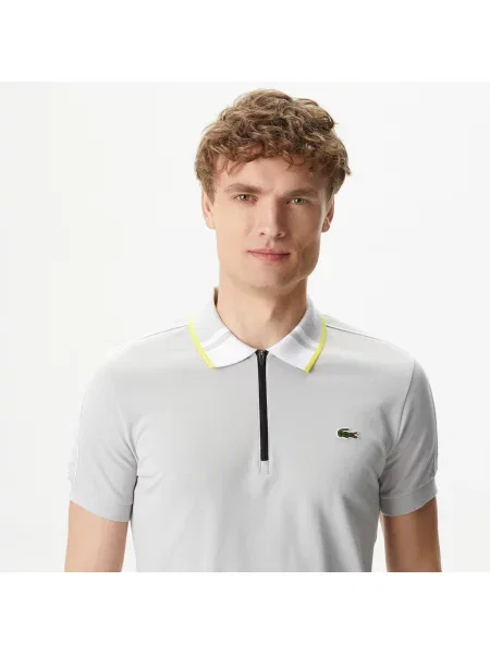 Lacoste Polo O Regularnym Kroju szary