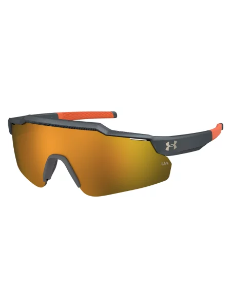 Okulary przeciwsłoneczne dziecięce Under Armour Levelup Jr S3 metalized grey/gold mirror szare