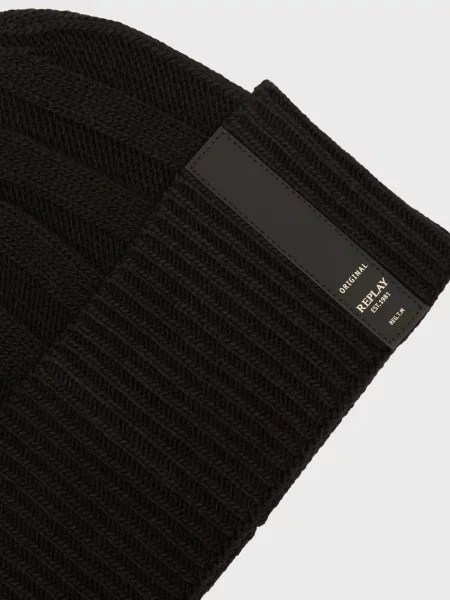 Шапка Replay чорна