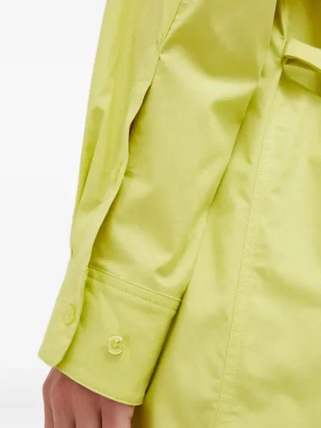 Rochie tip cămașă Samsøe Samsøe de costum verde