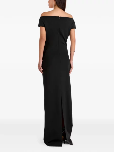 Rochie maxi Solace London cu umerii deschiși negru