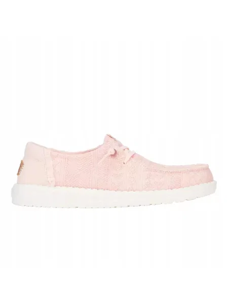 HeyDude Mokasyny Wendy Crochet Lace różowe
