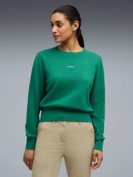 Флисовый свитшот Puma зеленый