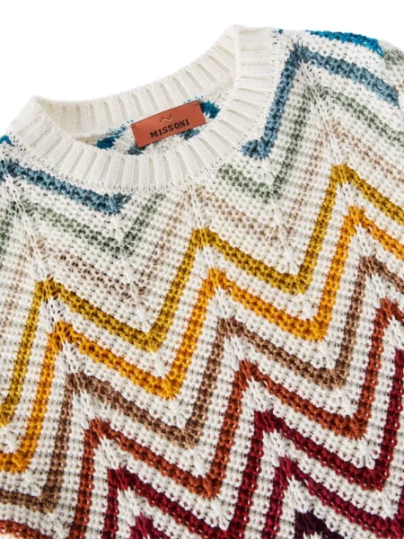 Sweter dziecięcy Missoni biały