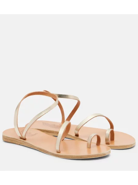 Sandale Ancient Greek Sandals din piele auriu