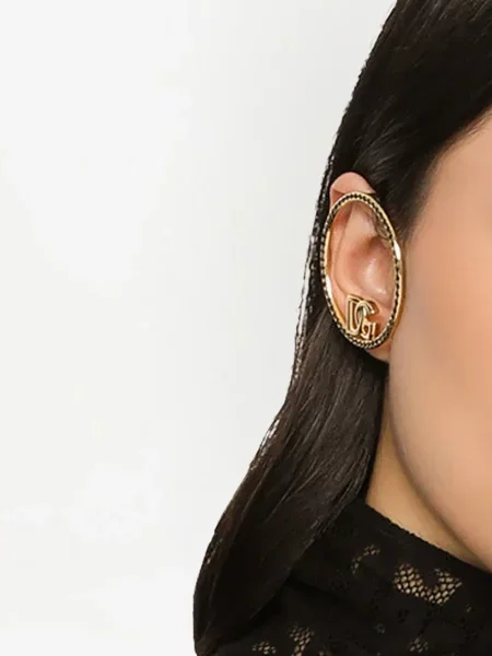 Auskarai Dolce & Gabbana su kristalais auksinė
