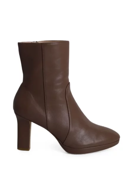 Cizme scurte Stuart Weitzman cu platformă maro