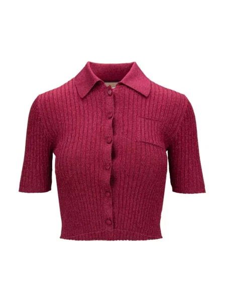 Sweter Gucci o skróconej długości czerwony