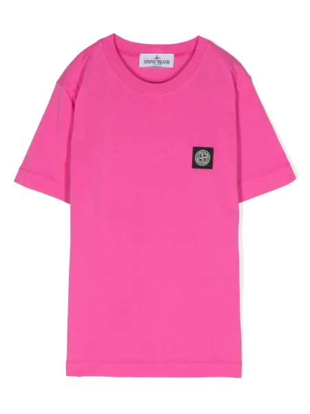 Koszula dziecięca Stone Island różowa