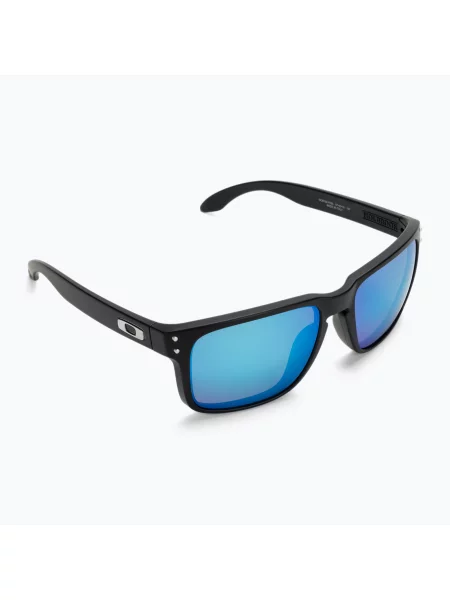 Okulary przeciwsłoneczne Oakley Holbrook matte black/prizm sapphire polarized niebieskie