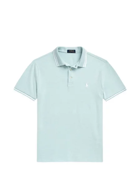 Tricou polo Polo Ralph Lauren cu glugă cu blană cu broderie roșu