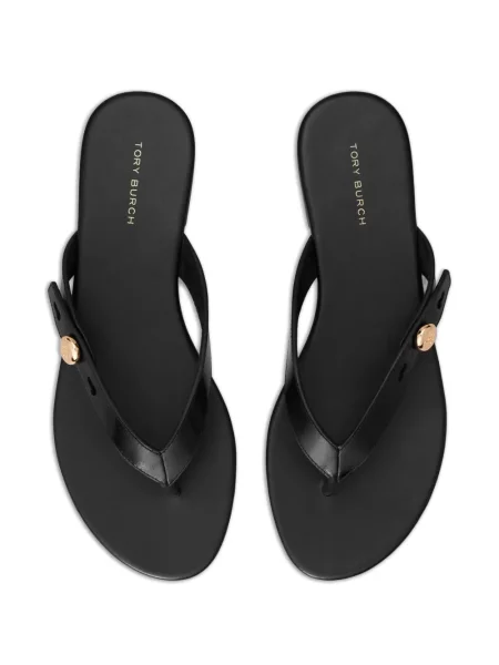 Sandale Tory Burch fără toc negru