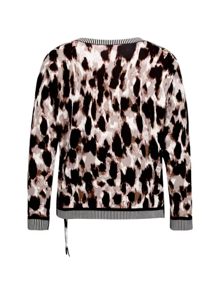 Pulover Betty Barclay cu imagine cu model leopard cu cordon