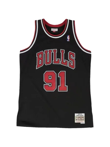 Cămașă Mitchell & Ness din jerseu negru