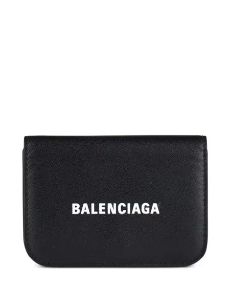 Portofel Balenciaga cu autograf negru
