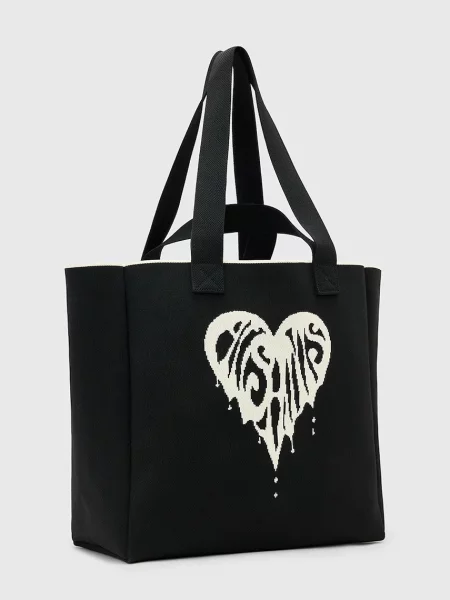 All Saints Geantă shopper IZZY HEART negru