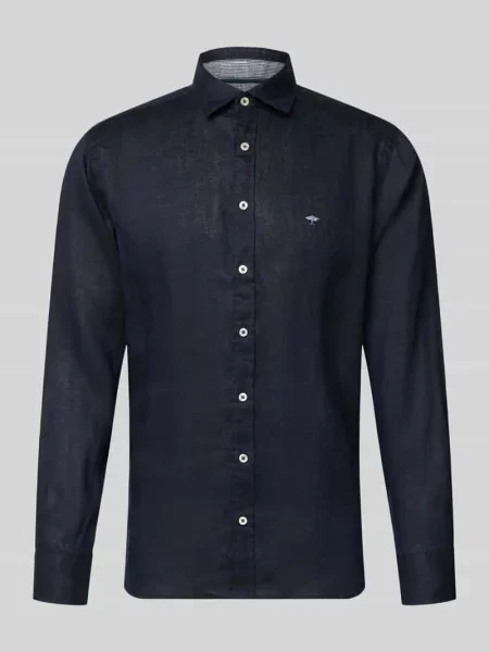 Koszula z lnu o kroju slim fit z kołnierzykiem typu cutaway Fynch-hatton