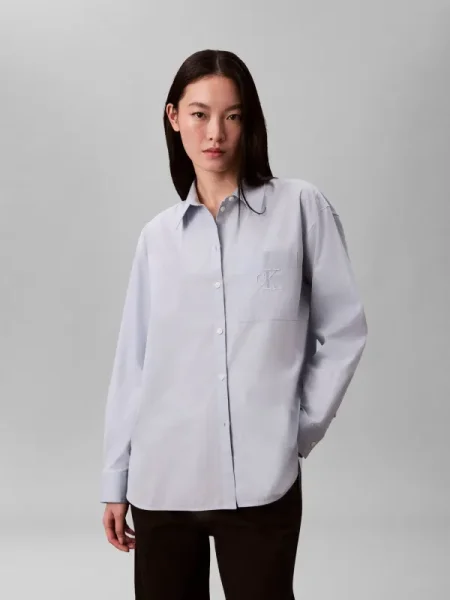 Calvin Klein Jeans Cămașă | Relaxed fit albastru
