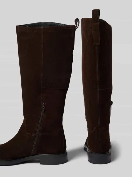 Kozaki z naturalnej skóry z weluru bydlęcego model FREYA' Vagabond