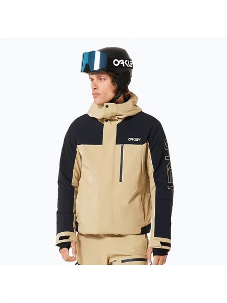 Мъжко яке за сноуборд Oakley TNP TBT Insulated pebble бежово