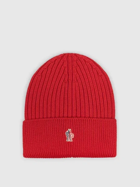 Шерстяная шапка Moncler Grenoble красная